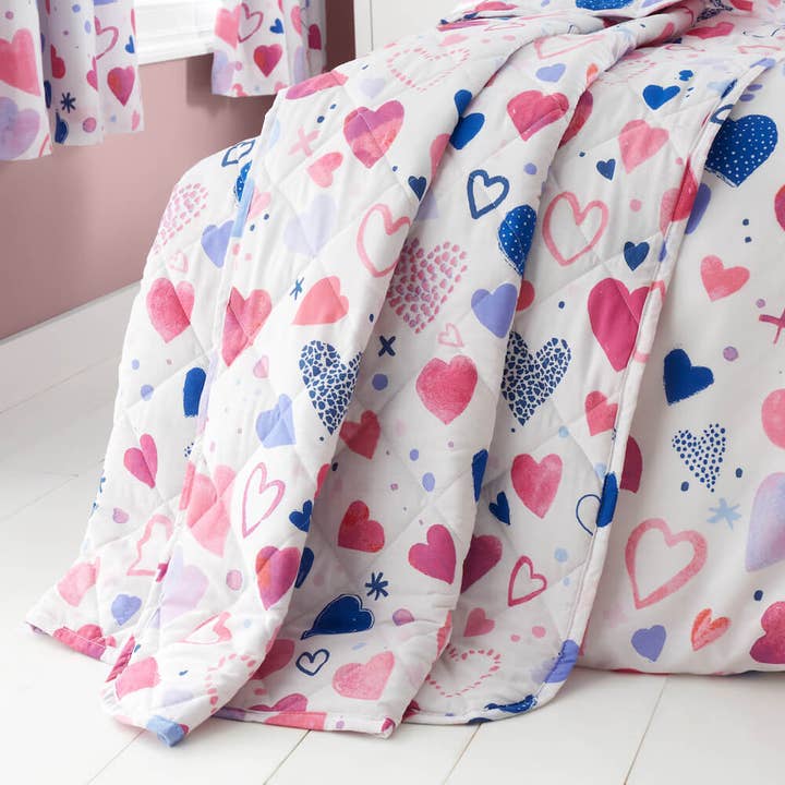 Manta Acolchada de Corazones para venta al por mayor de Happy Linen Company