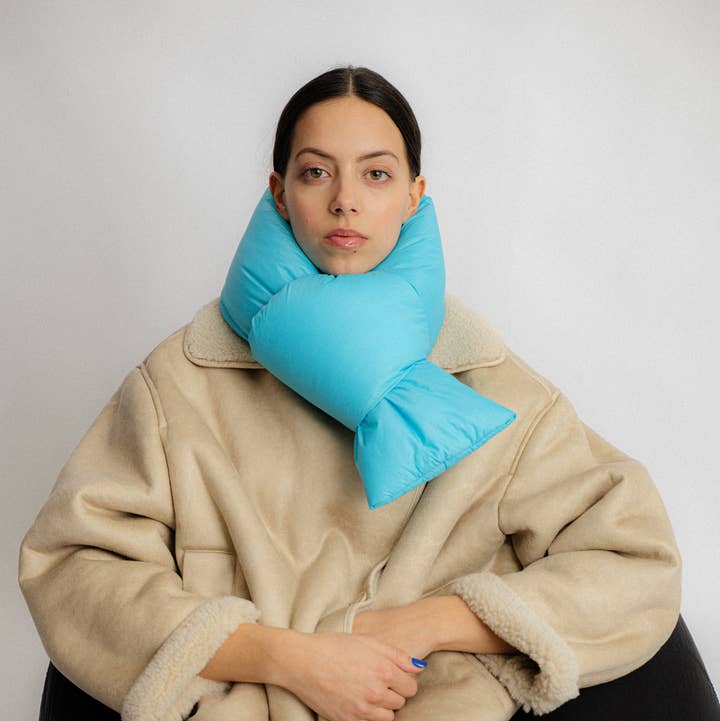 Abstract - Wholesale Scarf - Women's - Mini padded water repellent nylon scarf11