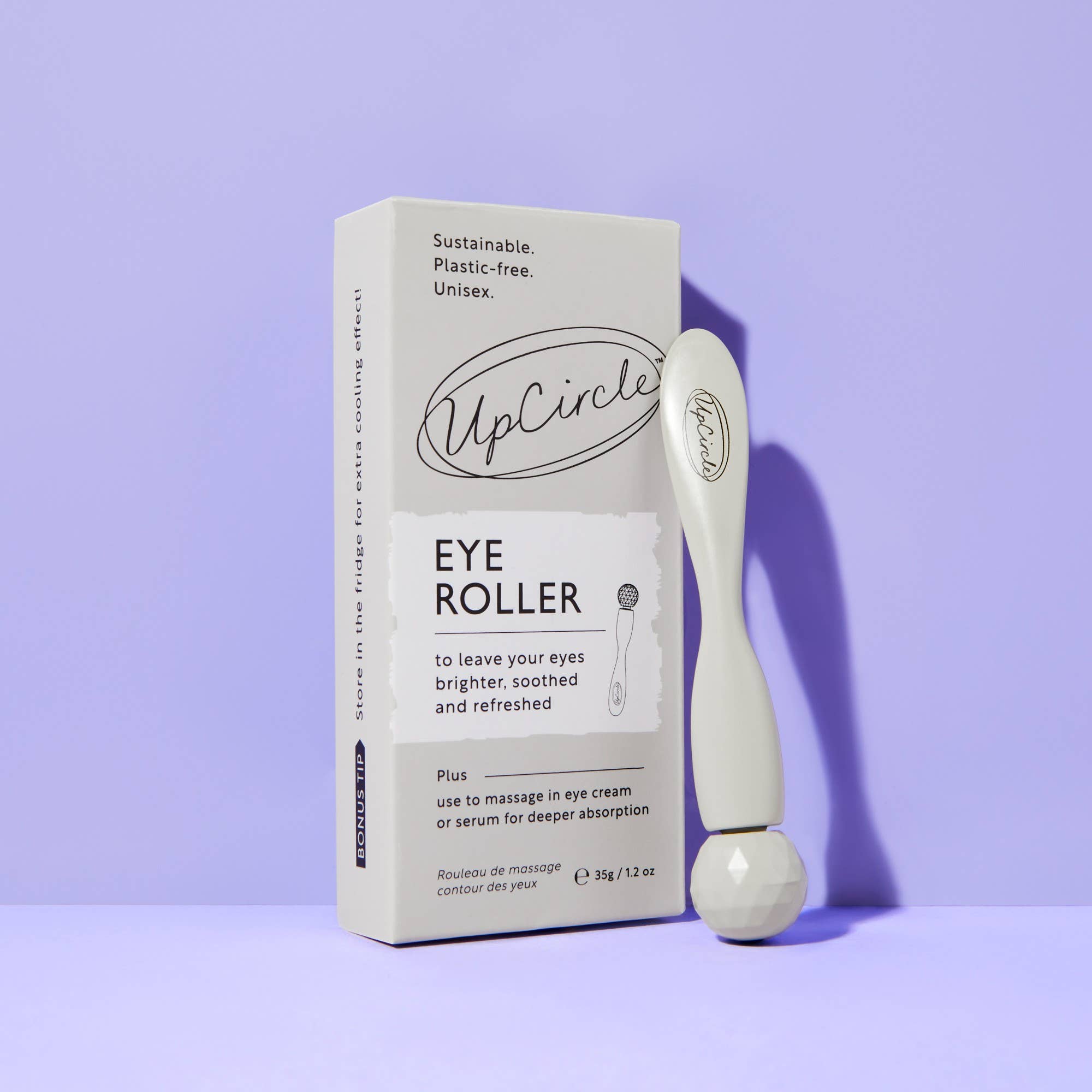 UpCircle Beauty UK – wholesale Eye cream/gel – Plastic Free Eco Eye Roller for dark circles + puffy eyes3