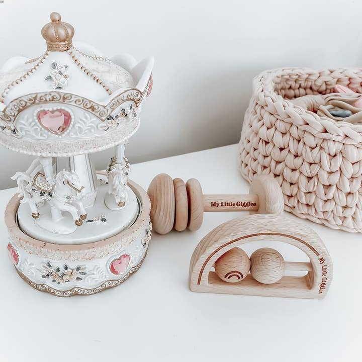 My Little Giggles - Vente Hochet mobile – bébé - Hochet de dentition souvenir pour bébé2