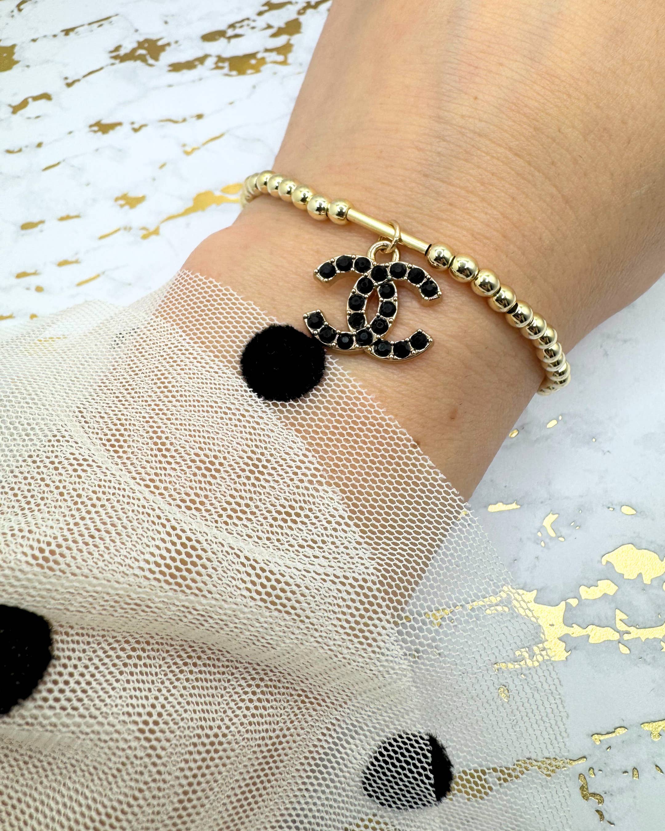 Golden Girl Jewelry - Wholesale Beaded Bracelet - 14K GF 4mm Beaded Bracelet