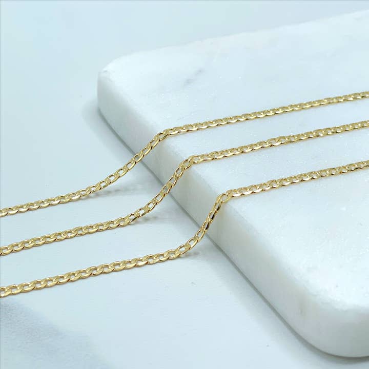 18k Gold Filled Cuban Link Chain , Unisex Curb Link for wholesale by DIJU Jewelry