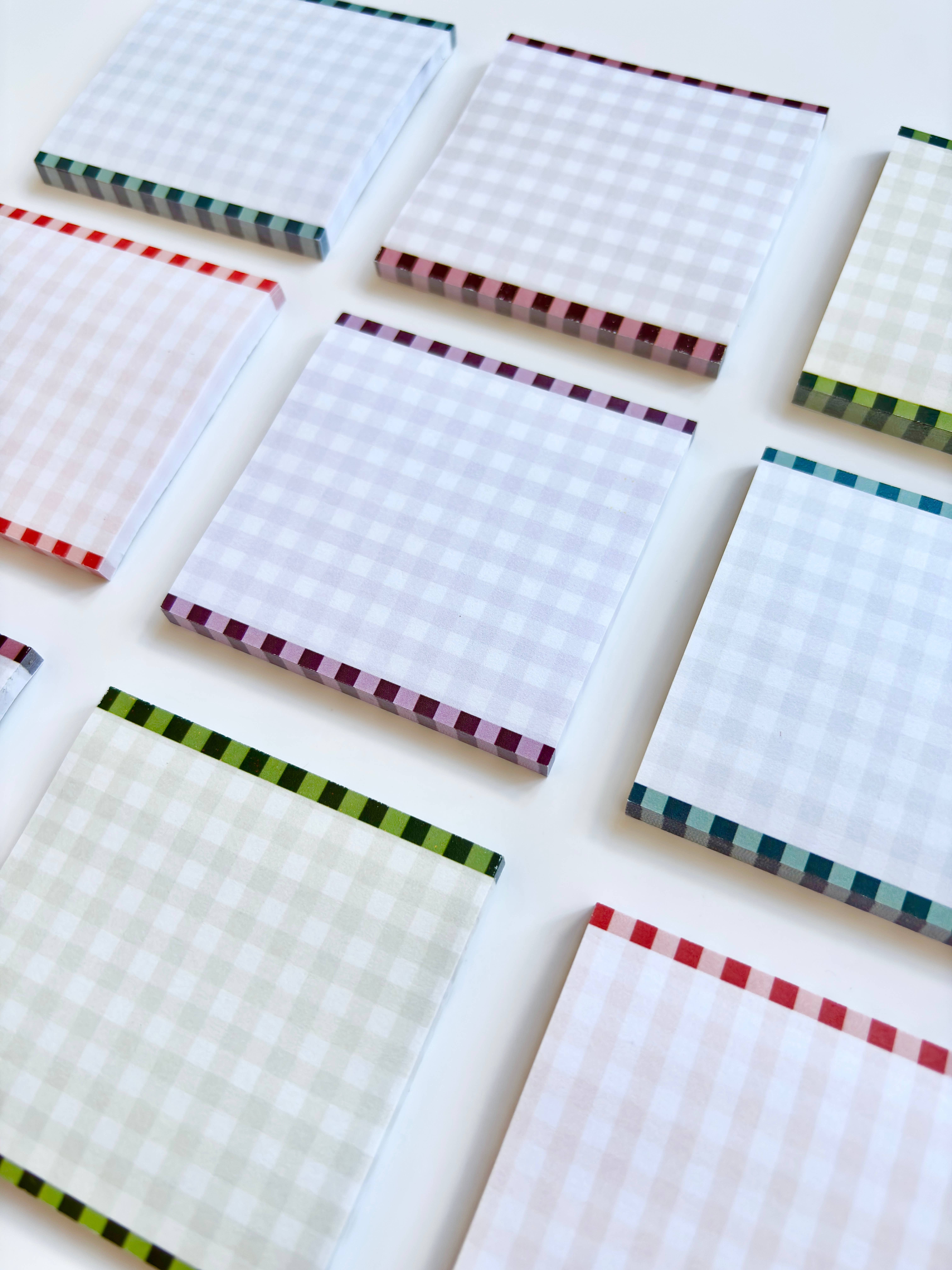 coux coux creative - Wholesale Sticky Notes - Dash Gingham Post-It Notes1