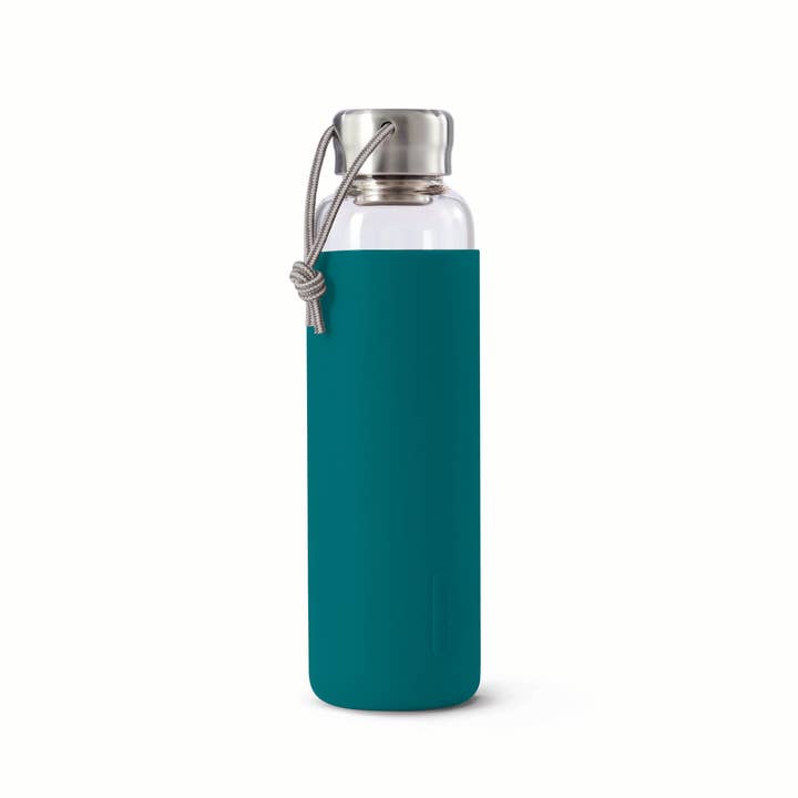 Black+Blum - Wholesale Water Bottle - Glass Water Bottle - Leak Proof with Protective Sleeve 600ml