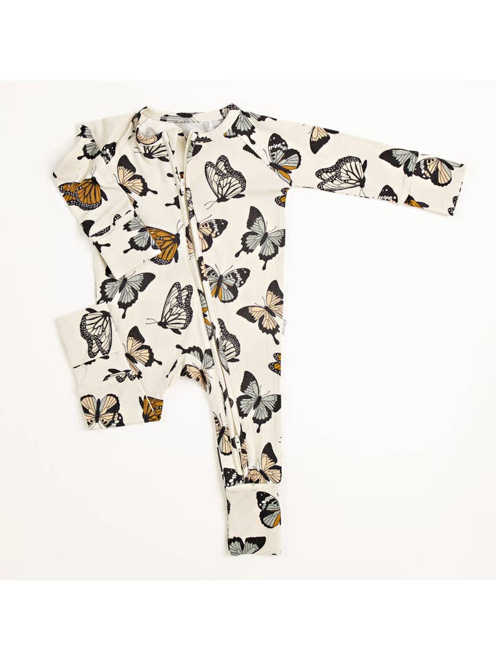 Butterscotch Babies - Wholesale Sleepsuit - Baby - Bamboo Sleeper Butterflies1