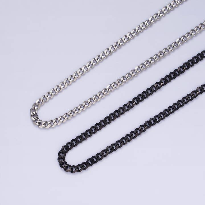 Aim Eternal - Wholesale Link & Chain Necklace - Stainless Steel 3.4 mm Curb Chain Men's Necklace