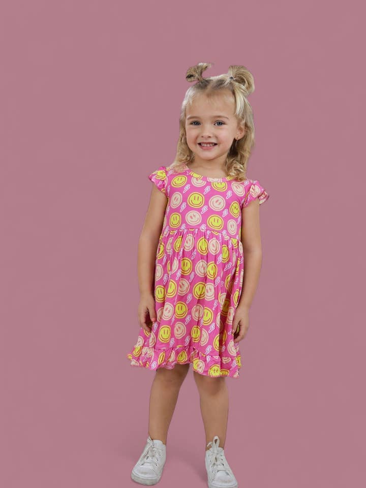Dream Big Little Co. - Wholesale Dress - Kids - RADIANT SMILES DREAM RUFFLE DRESS15