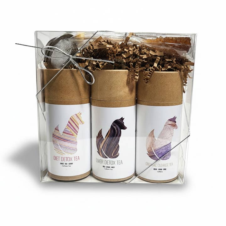 Detox & Cleanse Tea Gift Box Collection for wholesale by Foxy Tea®