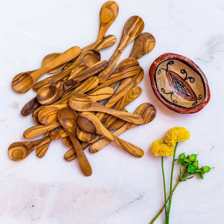 Katari Beauty - Wholesale Kitchen Spoon - ACCESSORIES | Olivewood Spoon ~3.5" handcarved, sustainable2