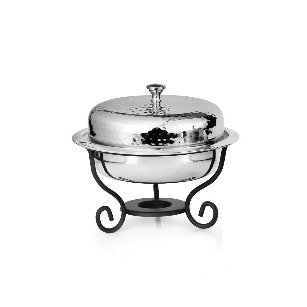 AULICA - Wholesale Cooking Pot - Hammered round chafing dish 1L0