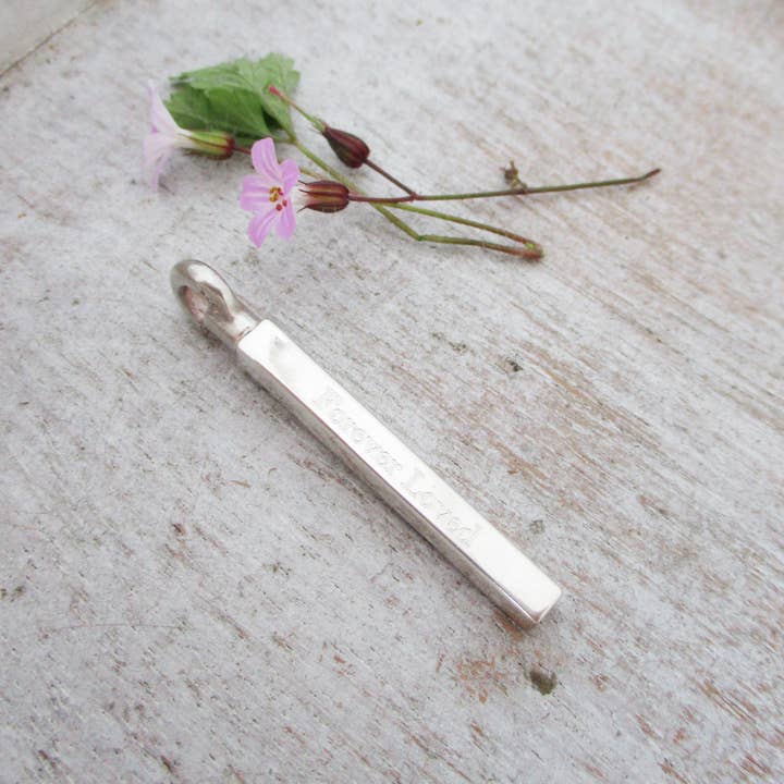 Luxe Design Jewellery - Wholesale Pendant/Charm Necklace - Squared Urn Pendant for Cremation Ashes in Sterling Silver2