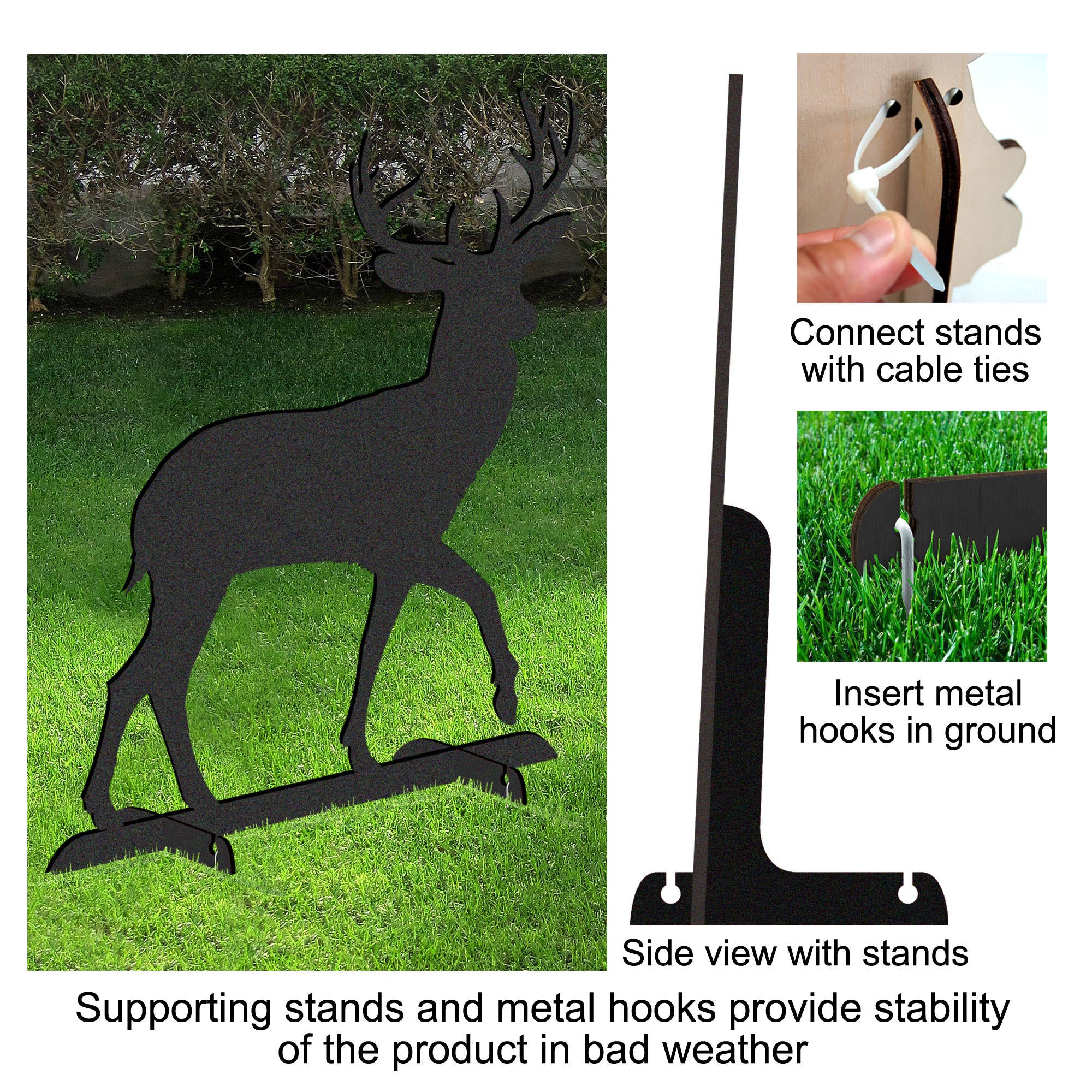 Designocracy – Großhandel Gartendeko/-schmuck – Woodsy Elch Outdoor-Dekor G.debrecht - Designocracy3
