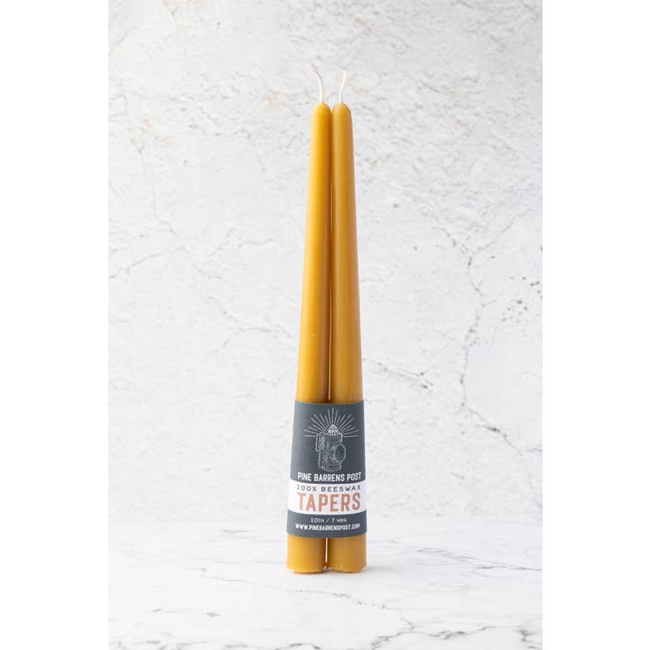 Pine Barrens Post – Engroshandel Stearinlys/lysestage – Pure Bivoks 10" Classic Tapers