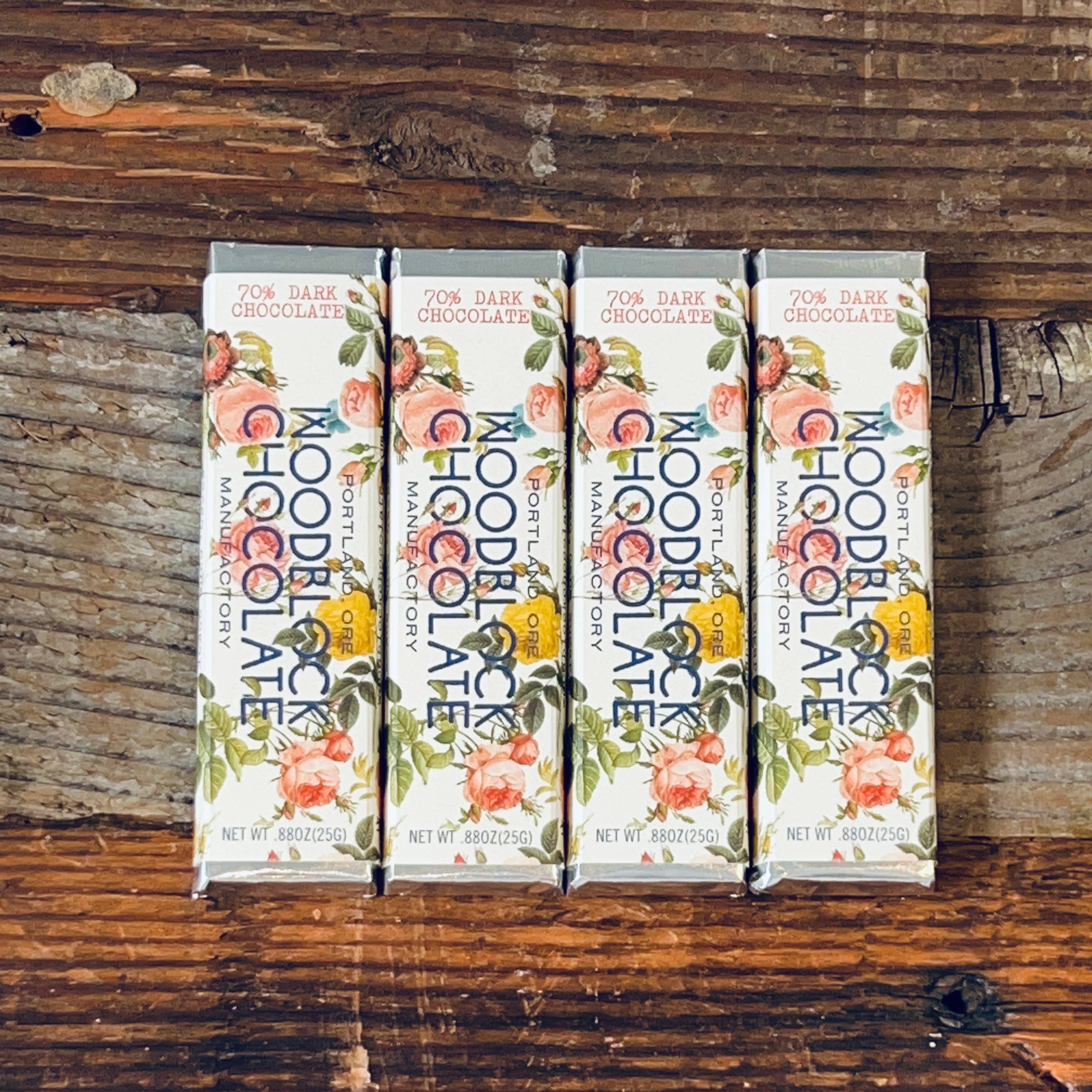Woodblock Chocolate - Wholesale Chocolate Bar - 70% House Blend: 30 Bar Case1