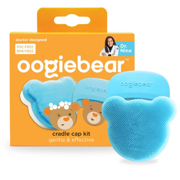 oogiebear - Vente Brosse anti-croûtes de lait – bébé - kit pour croûtes de lait oogiebear pour bébé1