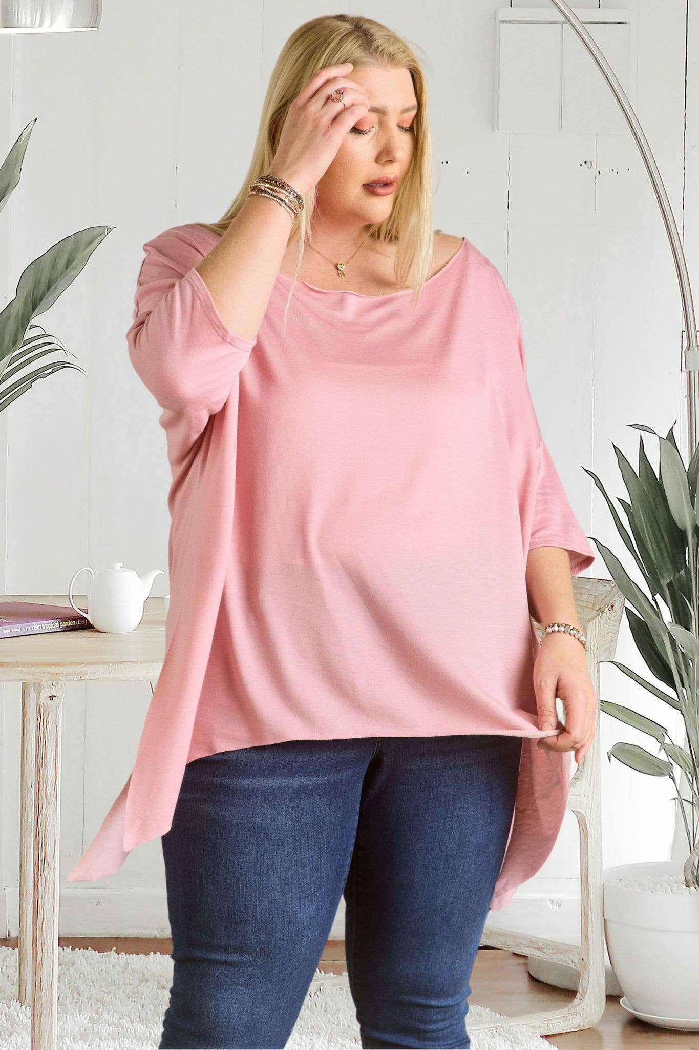 Madelyn - Vente Tunique – femme - LYT9173X-PLUS HAUT À ENCOLURE BATEAU2