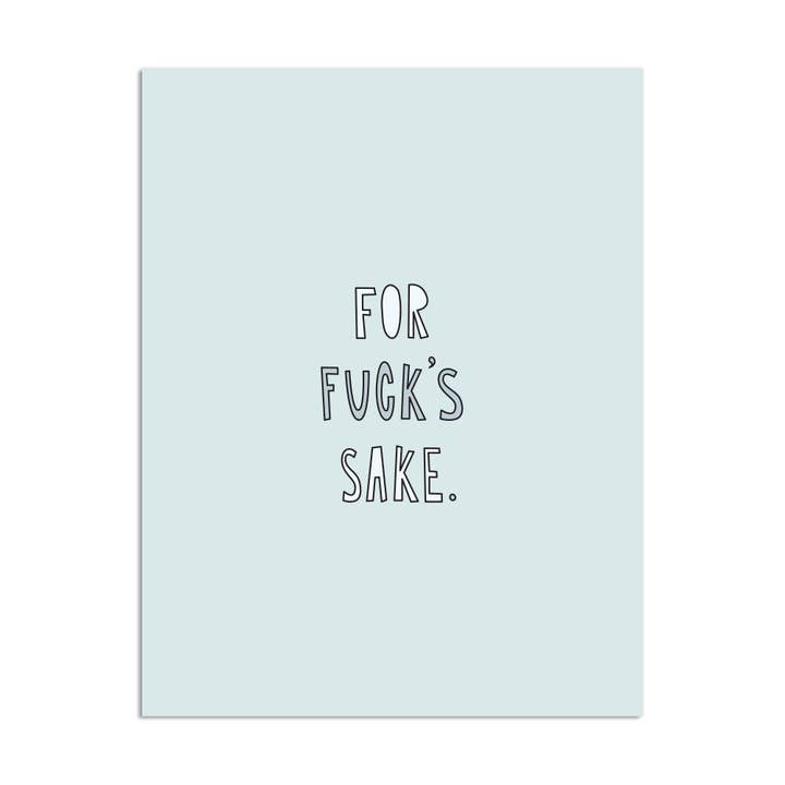 490 - Fum Fuck's Sake. - A2-Karte für den Großhandel von Near Modern Disaster