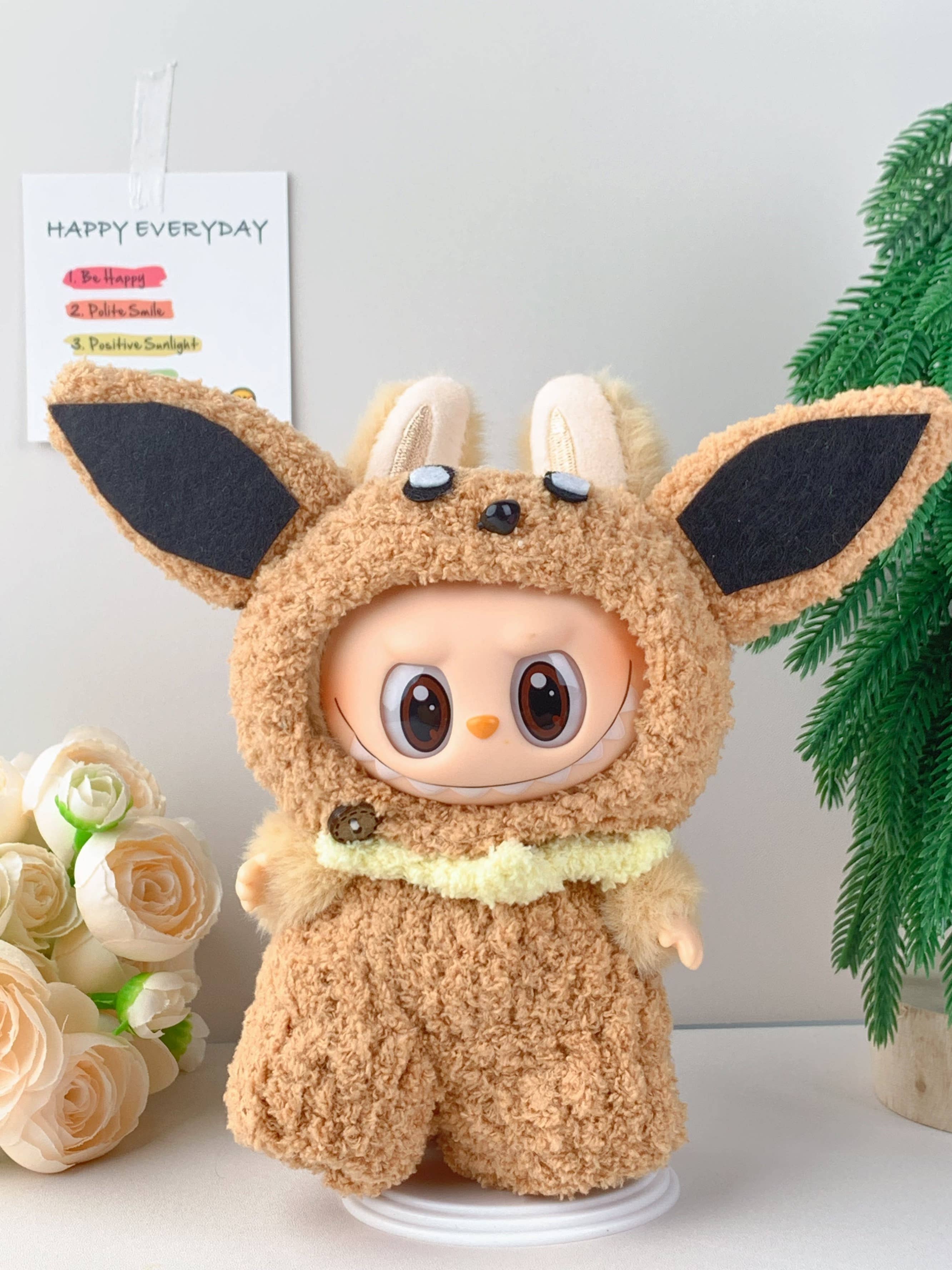 Lilyrosy（Duty free) - Wholesale Stuffed/Plush Toy - Kids & Baby - Handmade Crochet Outfit for 17cm doll – Pokémon Eevee Series0