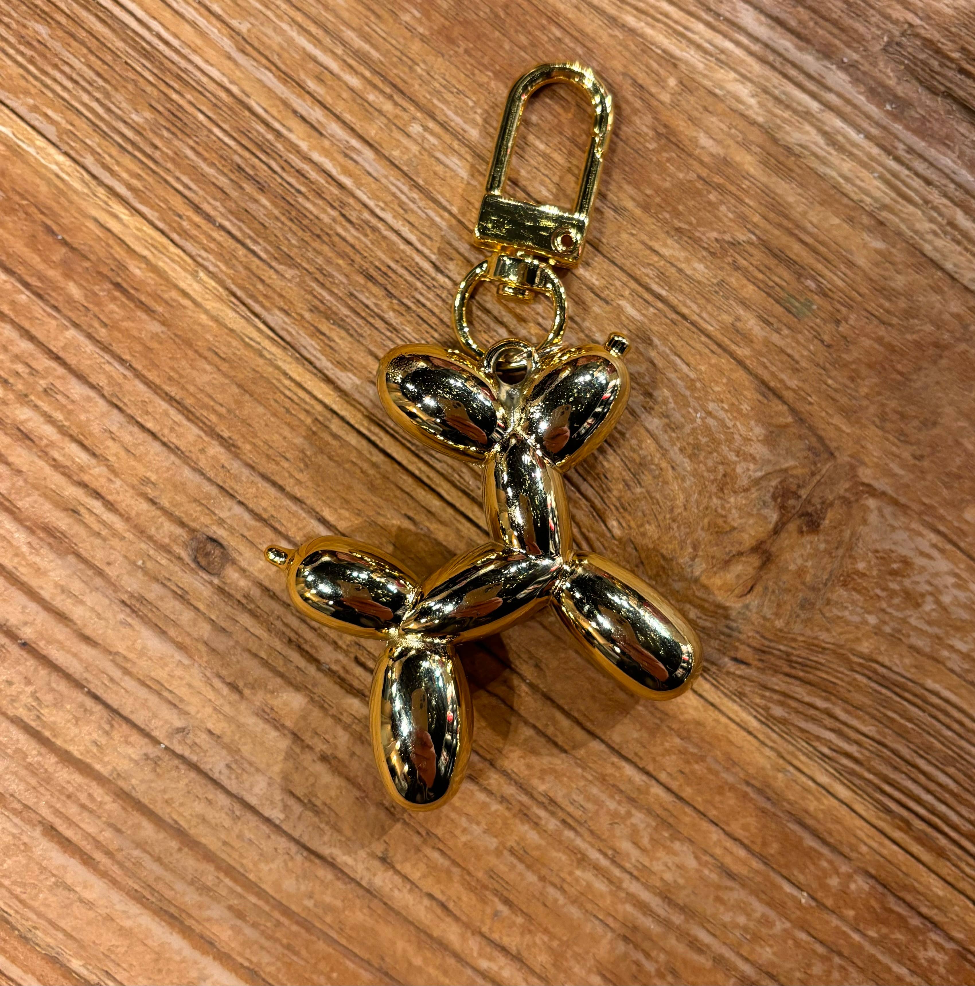 Goud Sleutelhanger ballonhondje GOUD voor groothandel op Faire3