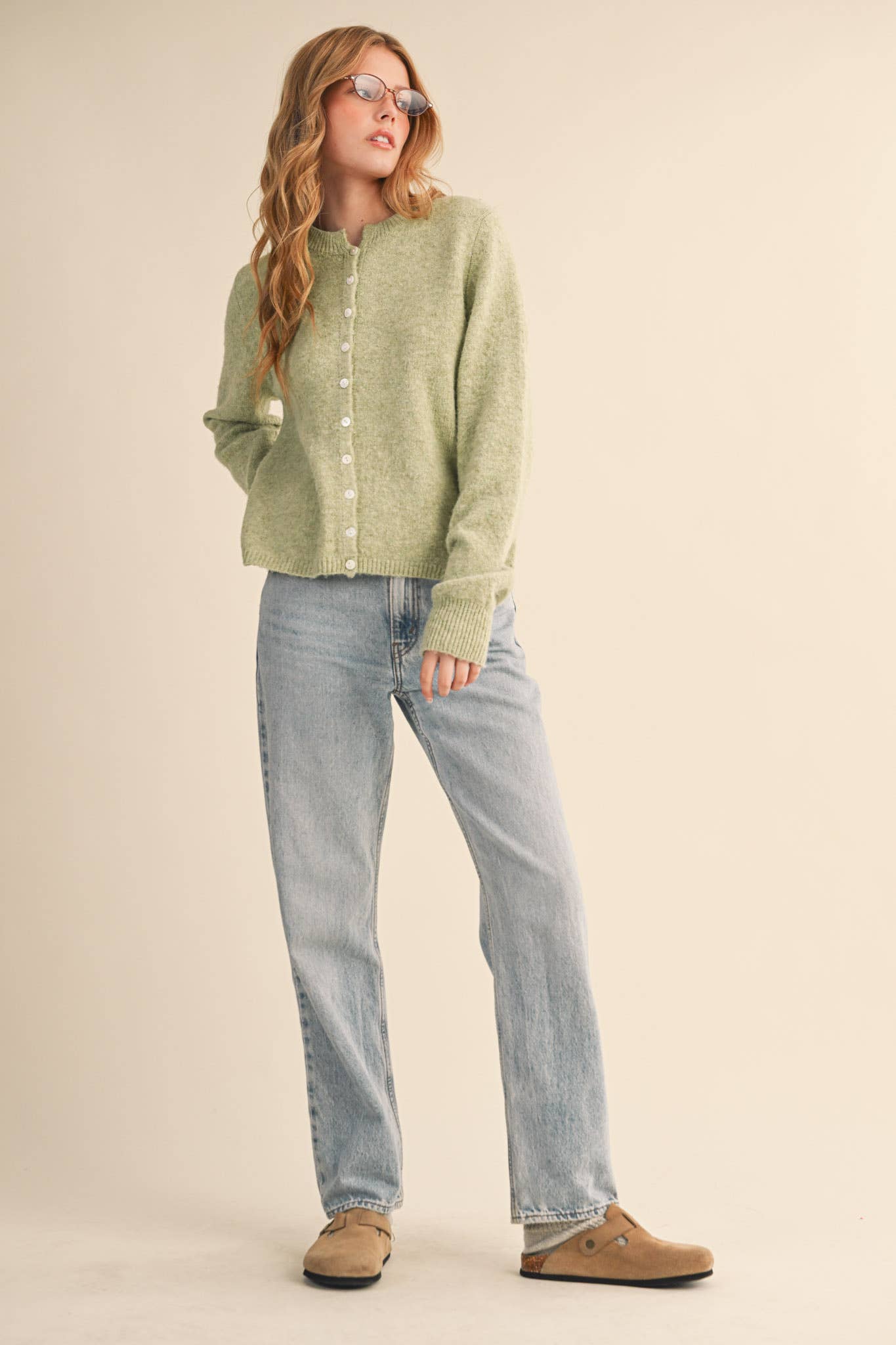 &MERCI - Wholesale Cardigan - Women's - MARLED KNIT SWEATER CARDIGAN MSW112484