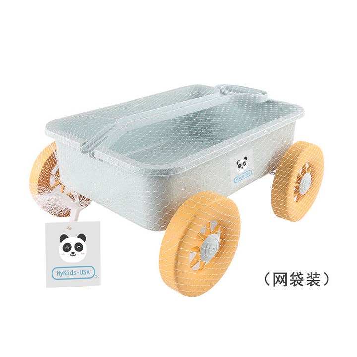 Blue Children’s Wheat Straw Little Boy Beach Pusher Toy for wholesale on Faire2