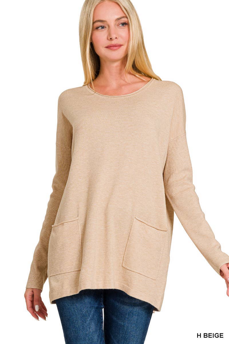 Vanilla Monkey – wholesale Tunikatröja - Dam – Viskos Frontfickor Tröja1