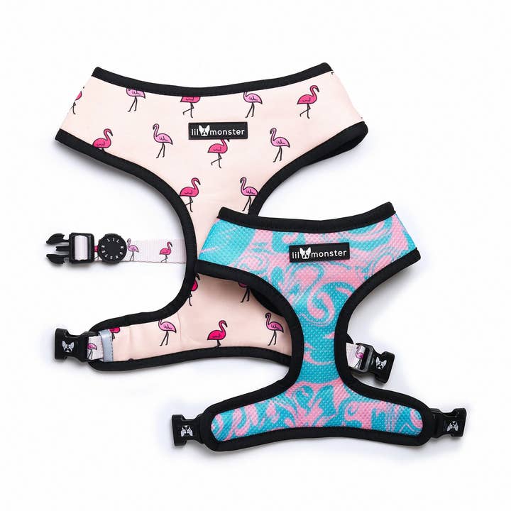 Reversible Harness - Fla-mazing for wholesale by Lil Monster Pets