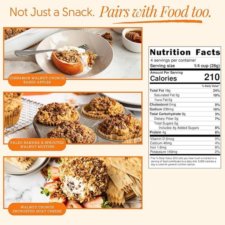 Rich Nuts - Wholesale Nuts - Cinnamon Walnut Crunch – Limited Batch Case (Not Organic Certified)9