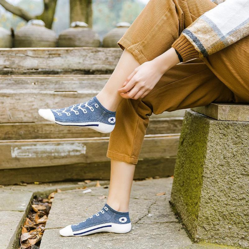 Ashlen - Wholesale Socks - Women's - SHOE ILLUSION SOCKS (SET OF 5 PAIRS)5