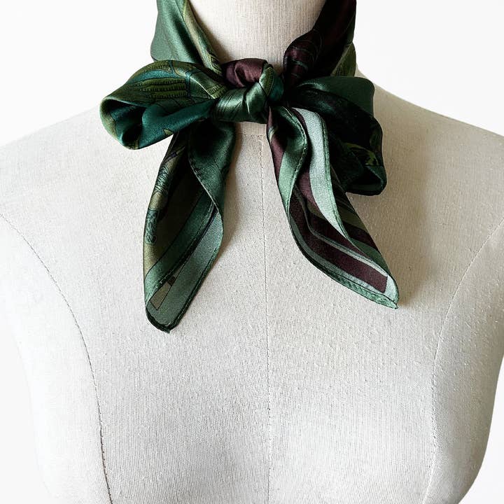 thessoies - Wholesale Scarf – Women's - Thessoies - Carrie Printed Silk Scarf3