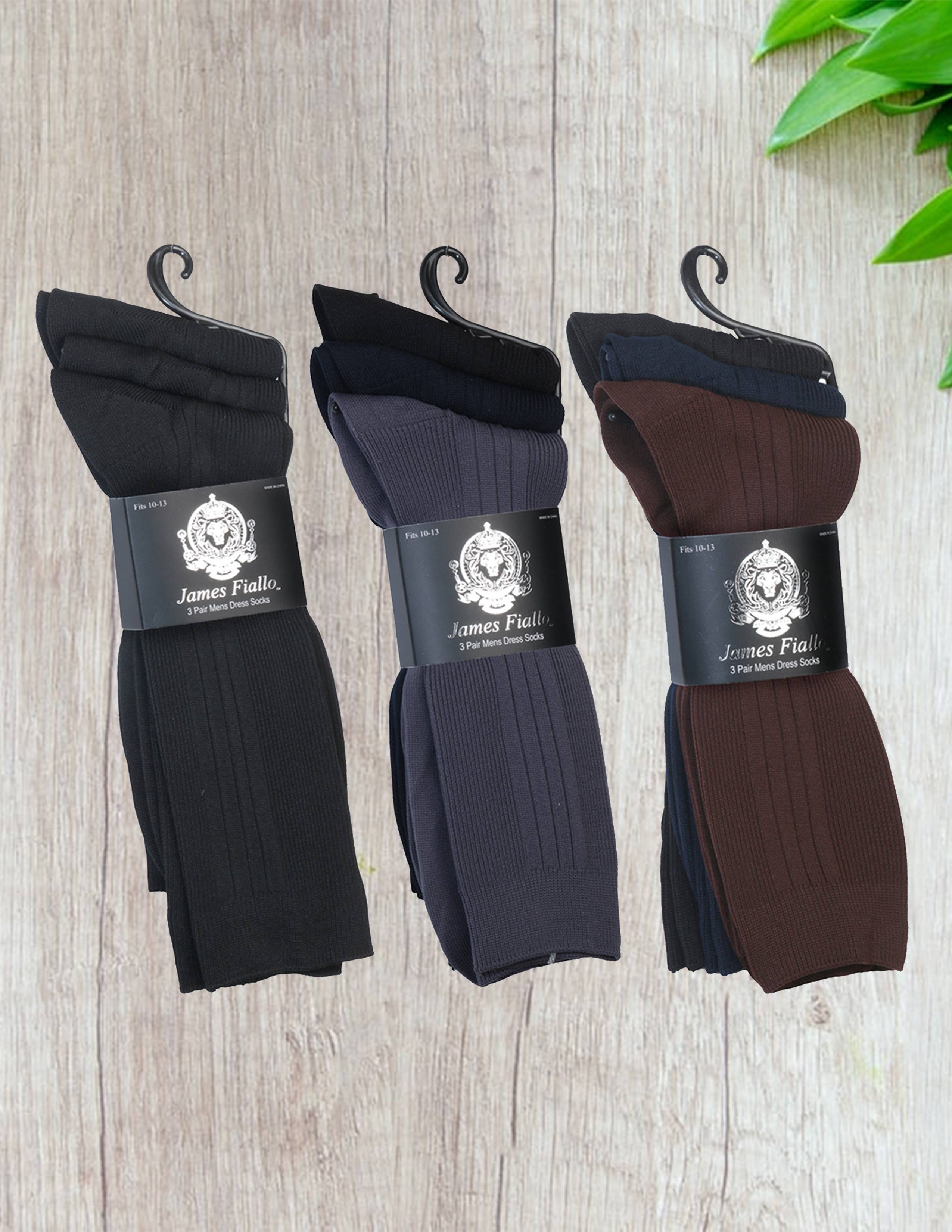 Isadora, Tipi toe, & James Fiallo – wholesale Socks – Men's – Men's James Fiallo 3 Pack Colored Athletic Dress Crew Socks4