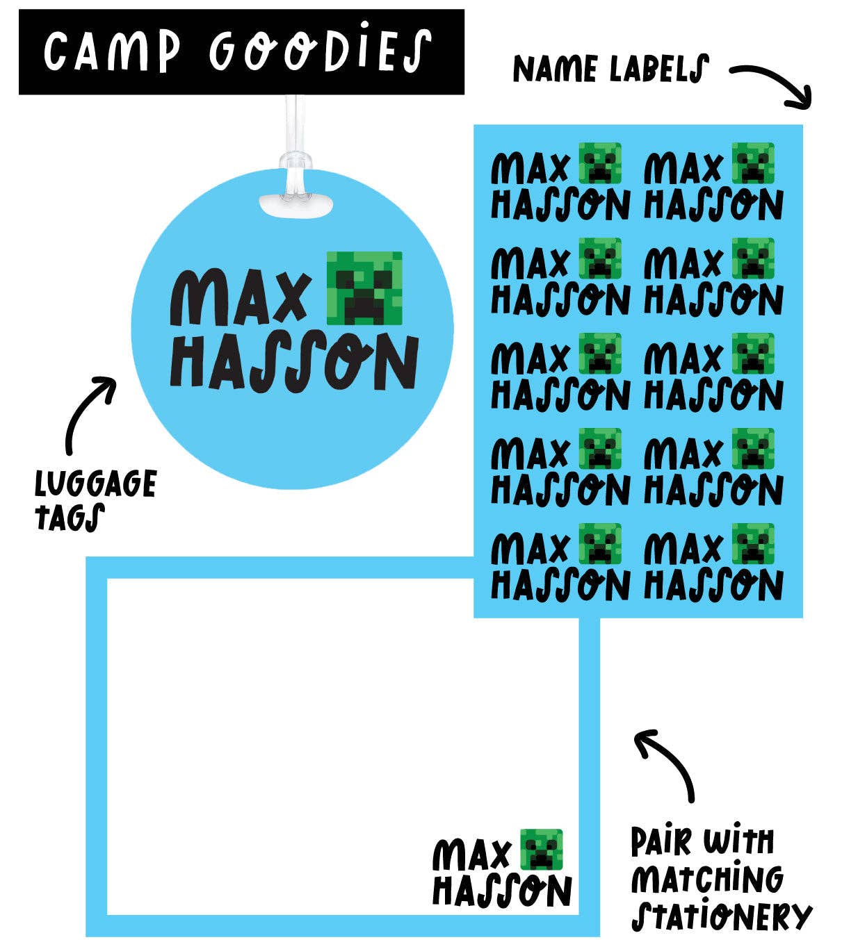 Love & Lion – Engroshandel Bagagemærke – TILPASSET BØRNE-RYGSÆKMÆRKE <p style=font-size:16px>*flere stilarter</p>2