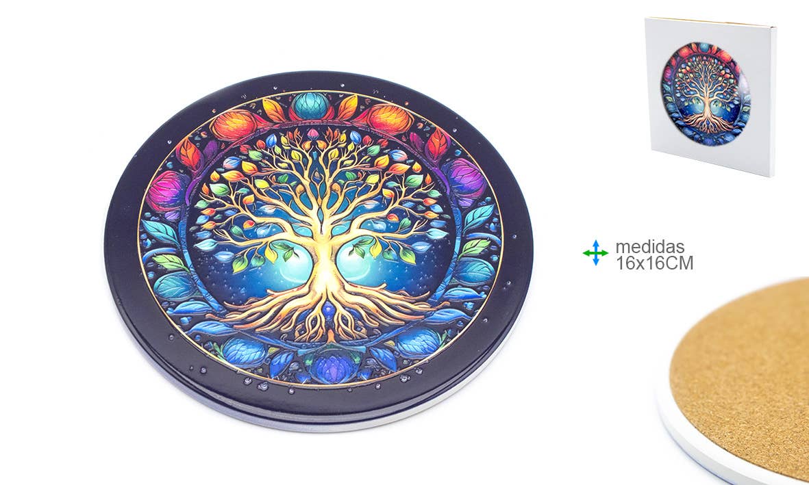 Esoterica Arte - Wholesale Decorative Tray - Ceramic Base 16x16cm #50