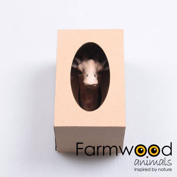 Imhof & Stevens BV - Wholesale Wall Hook - COAT HOOK HOOK'D! GIRAFFE 7.5X7X13 CM FARMWOOD ANIMALS2