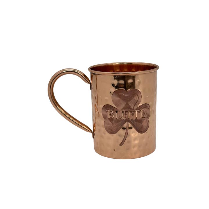 Butte Copper Company – Großhandel Kaffeebecher – Glänzender, gehämmerter gerader Becher, 16 Unzen.2