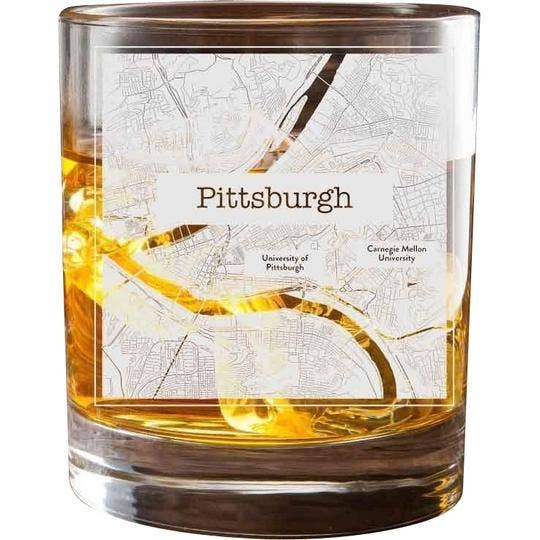 Pittsburgh College Town - Set di 2 bicchieri per la vendita all'ingrosso da parte di College Town Glasses