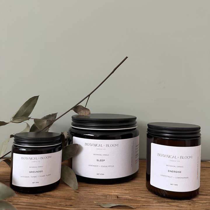 Botanical + Bloom Candle Co. – wholesale Jar/filled candle – Essential Oil, Soy Wax, Botanical Candles (Medium)0