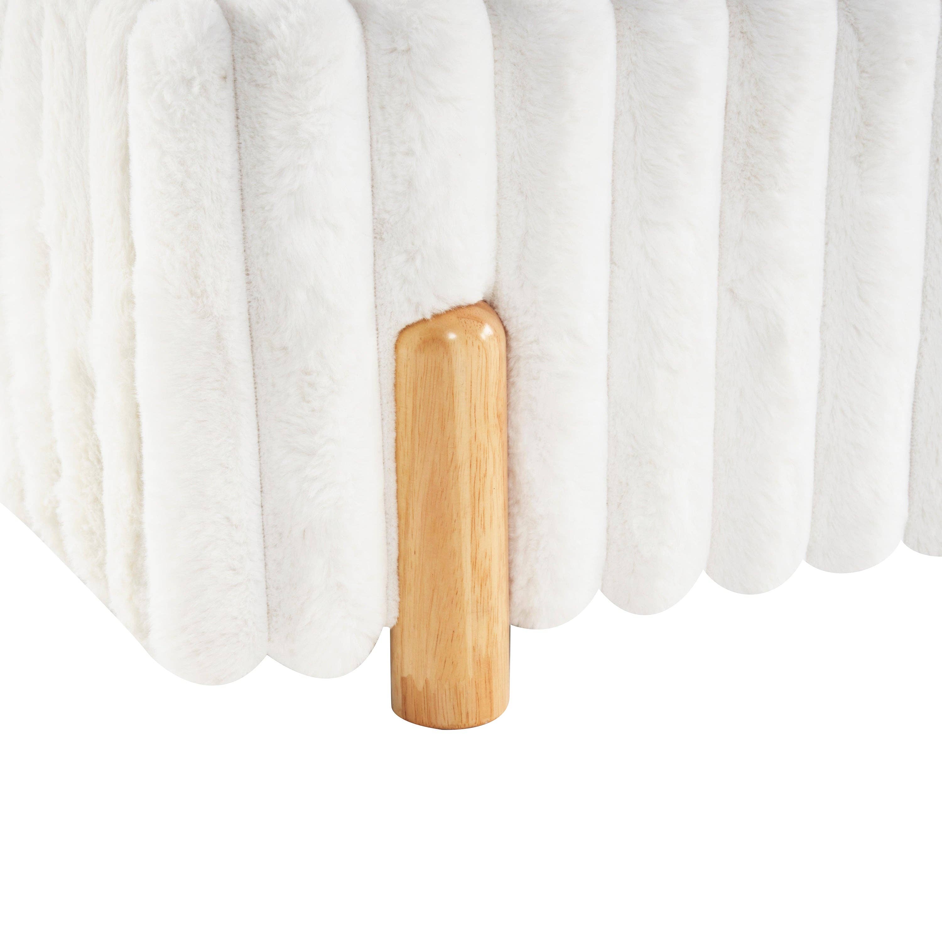 HOMYCASA DESIGN INC - Wholesale Bed - Mira Queen Boucle Upholstered Bed with Curve Headboard4