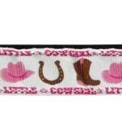 American Leashworks - Wholesale Pet Collar - Cat/Dog - Pet Dog & Cat Nylon Collar or Leash, "Little Cowgirl"1