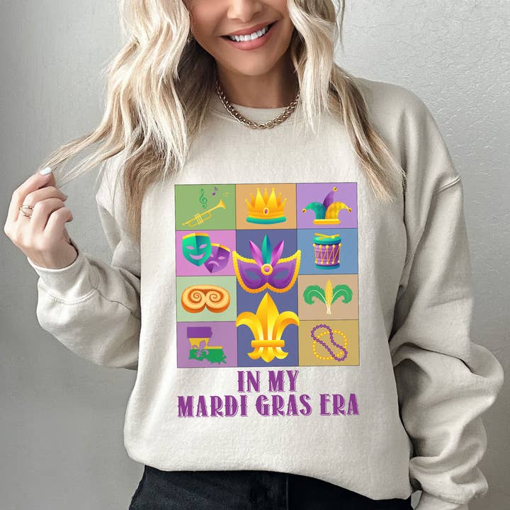 In My Mardi Gras Era Sweatshirt, Saints New Orleans Sweater for wholesale by NVC Ecommerce LLC