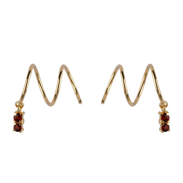 Rumi Granat-Ohrringe | ethischer und nachhaltiger Schmuck für den Großhandel von Ana Dyla