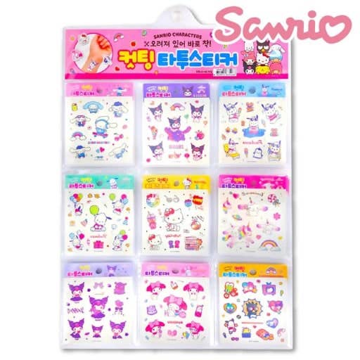 K-Wonderland - Wholesale Sticker - Sanrio Die-Cut Tattoo Stickers – Assorted Characters5