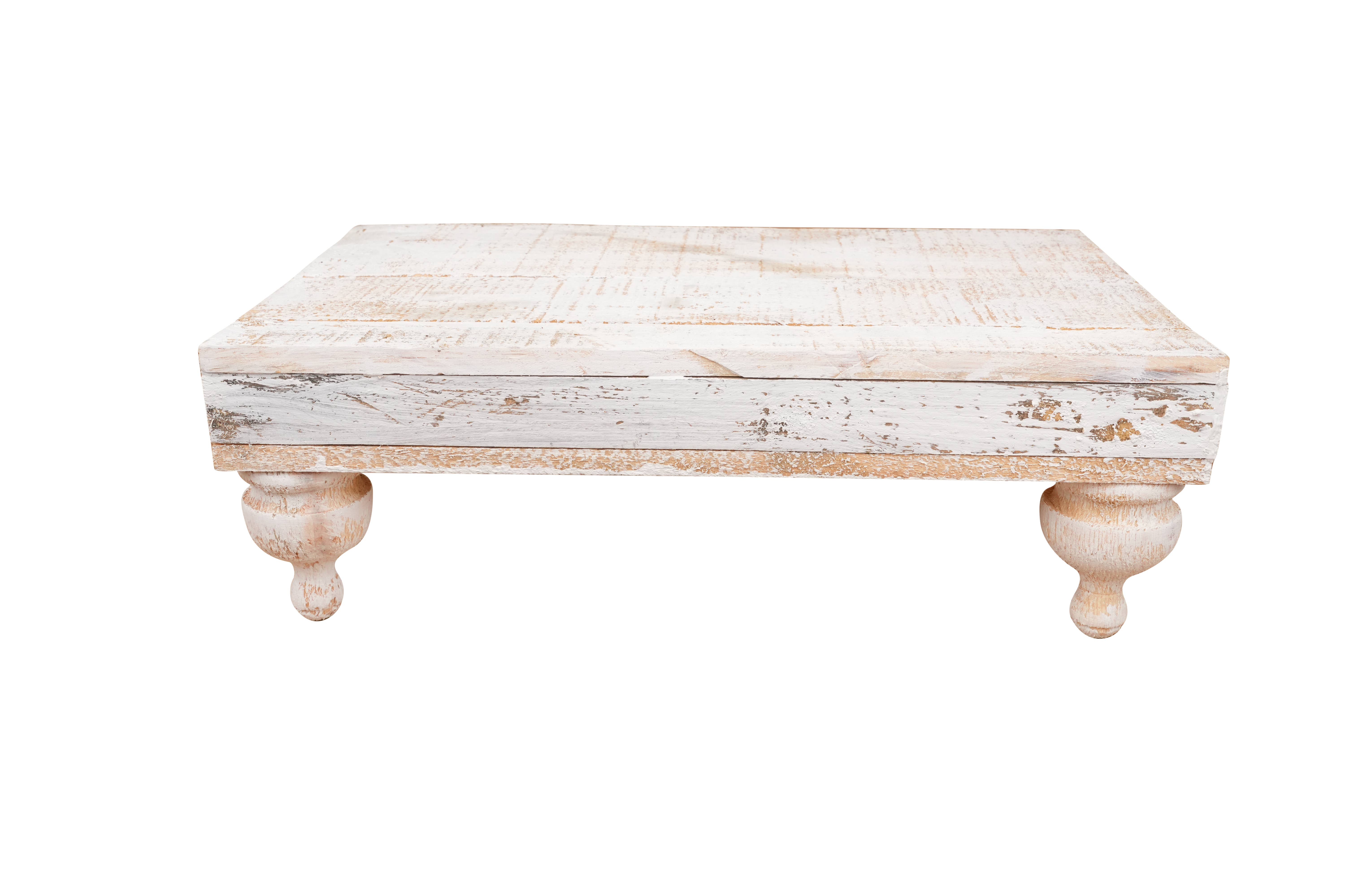 My Amigos Imports - Wholesale Retailer Display - Accessories -  Chula Cake Table Set-Display-Reclaimed Wood-Set 3-White
2