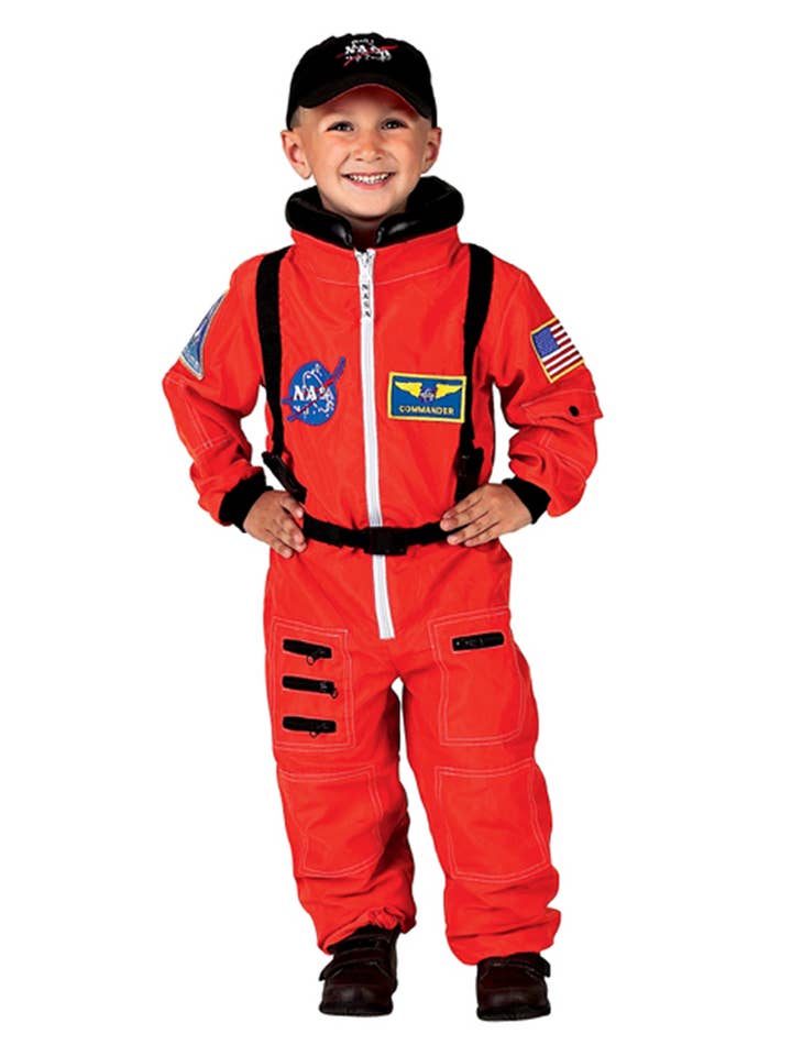 Aeromax Toys - Vendita all'ingrosso Costume di carnevale - Bambini - Jr. Tuta da astronauta con berretto ricamato