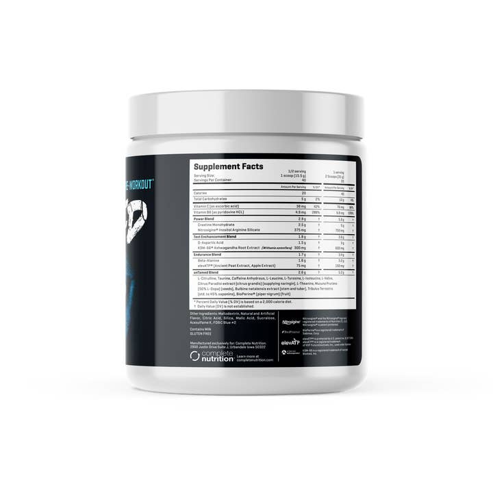 Complete Nutrition - Wholesale Oral Supplement/Vitamin - Untamed Testosterone Pre-workout1