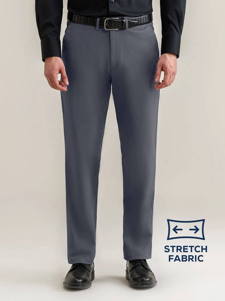 Cross Pocket Chinos – Grey for wholesale by Brian Oak Limited