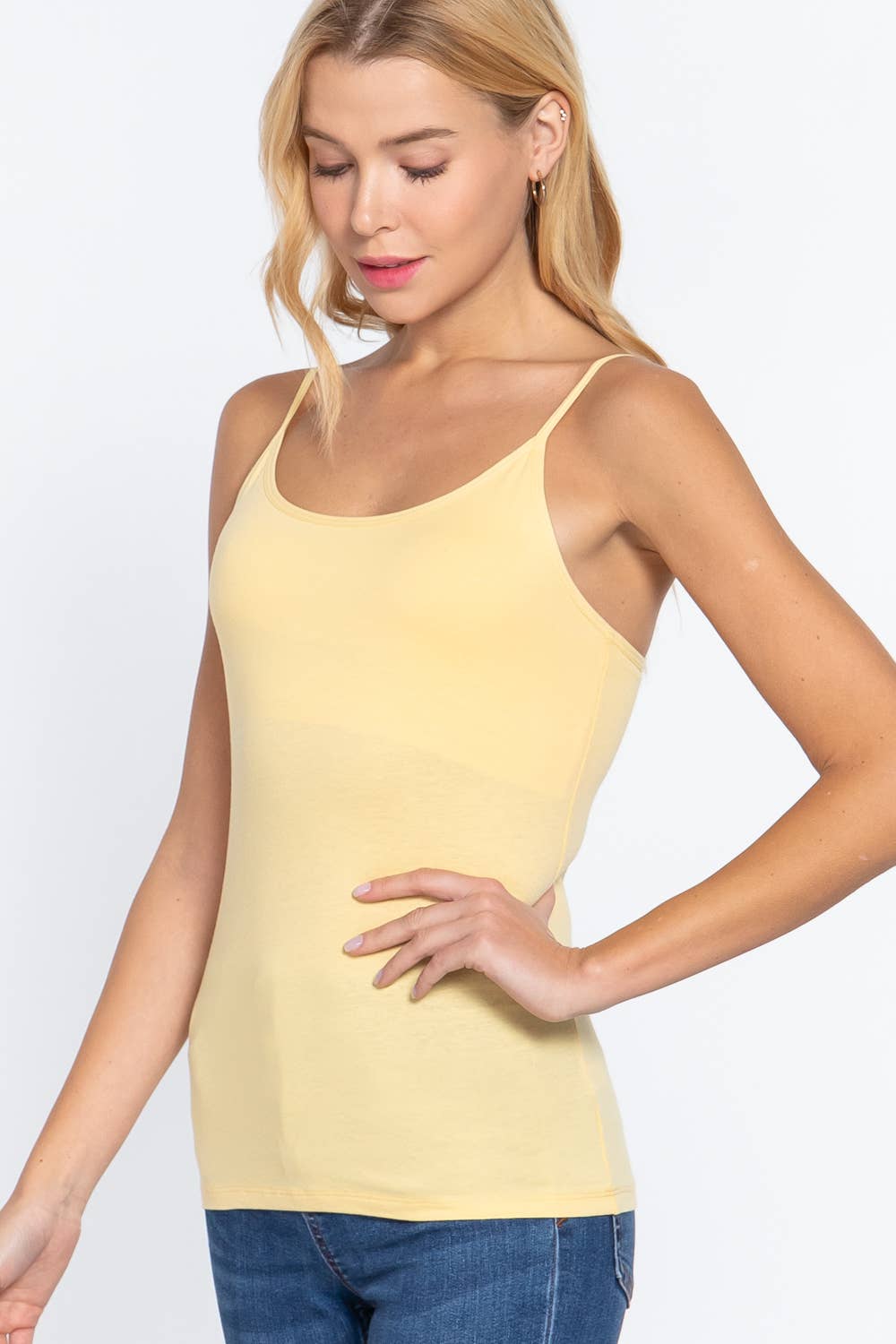 42POPS - Wholesale Camisole - Women's - ",.._ Basic cami slim fit w/ shelf bra33