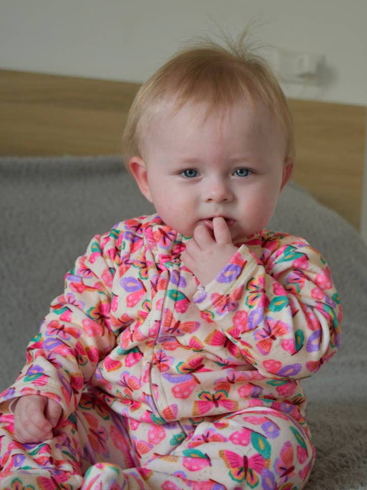 Butterfly Effect 2-way zipper Fleece Onesie for wholesale by Uncommon Lane