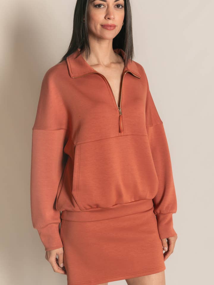 P. CILL – wholesale Sweatshirt - Dam – P. CILL Butter Modal tröja med dragkedja92