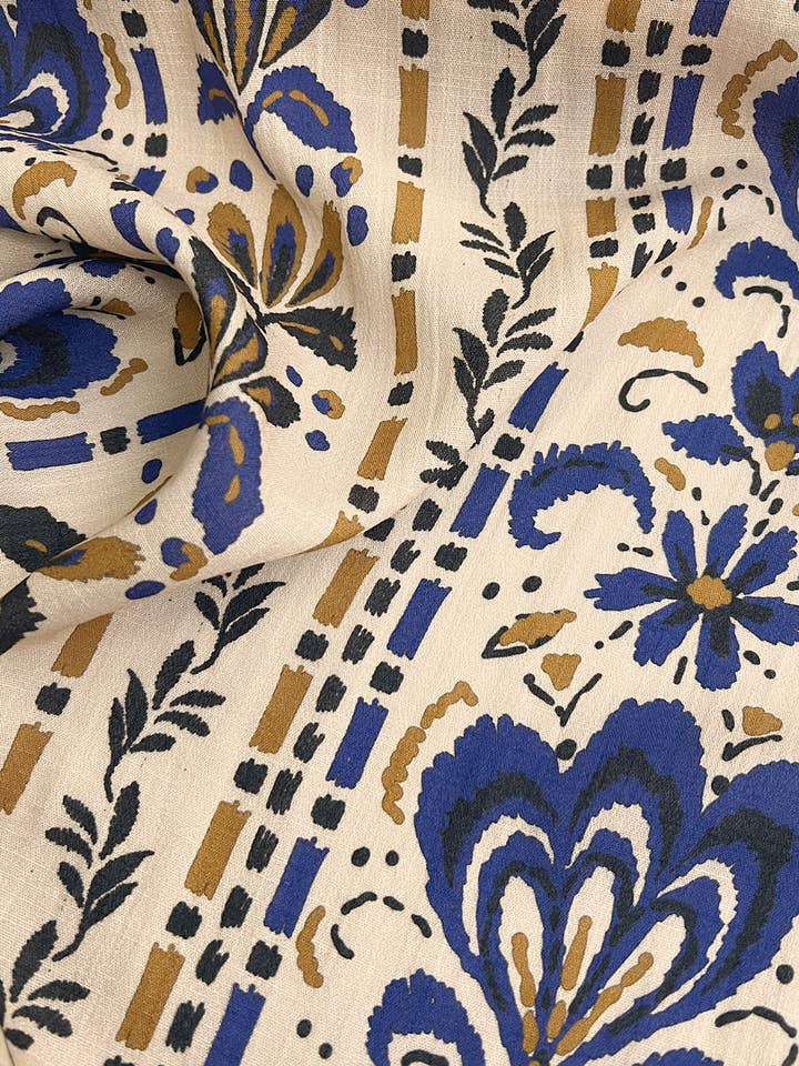 Crêpe viscose - Acanthes Flowers pour la vente par COUSETTE